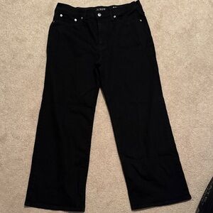 J. Crew Women's Flare Black Jeans